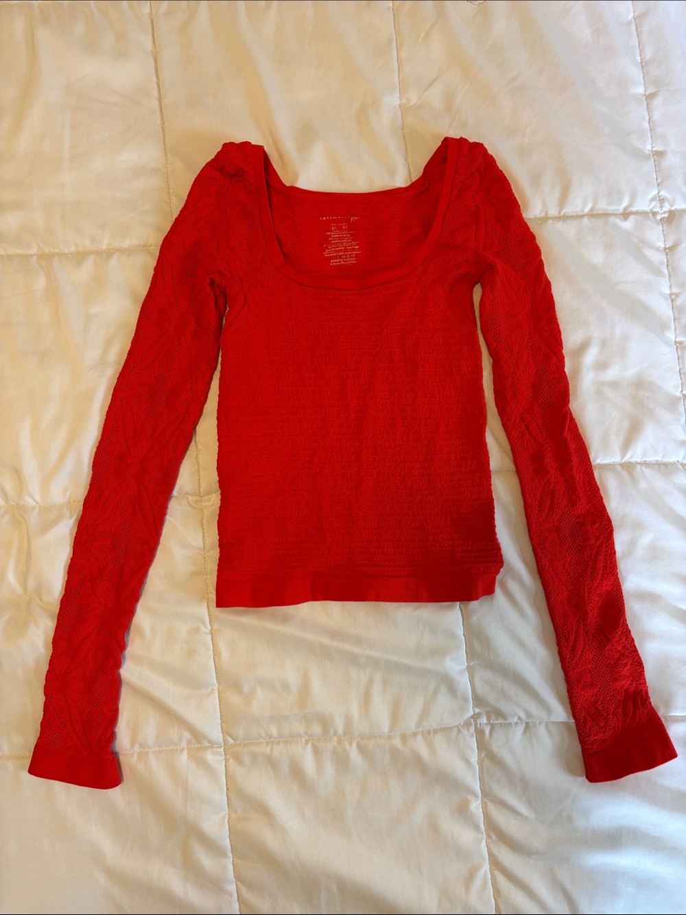 Intimately Free People Long-Sleeve Scoop Neck Top